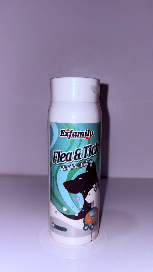 Exfamily Flea &amp; Tick Pet Powder – Effective Anti-Parasite Treatment for Dogs &amp; Cats (150g)