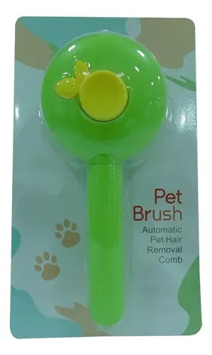Automatic Pet Hair Removal Comb Brush, Green