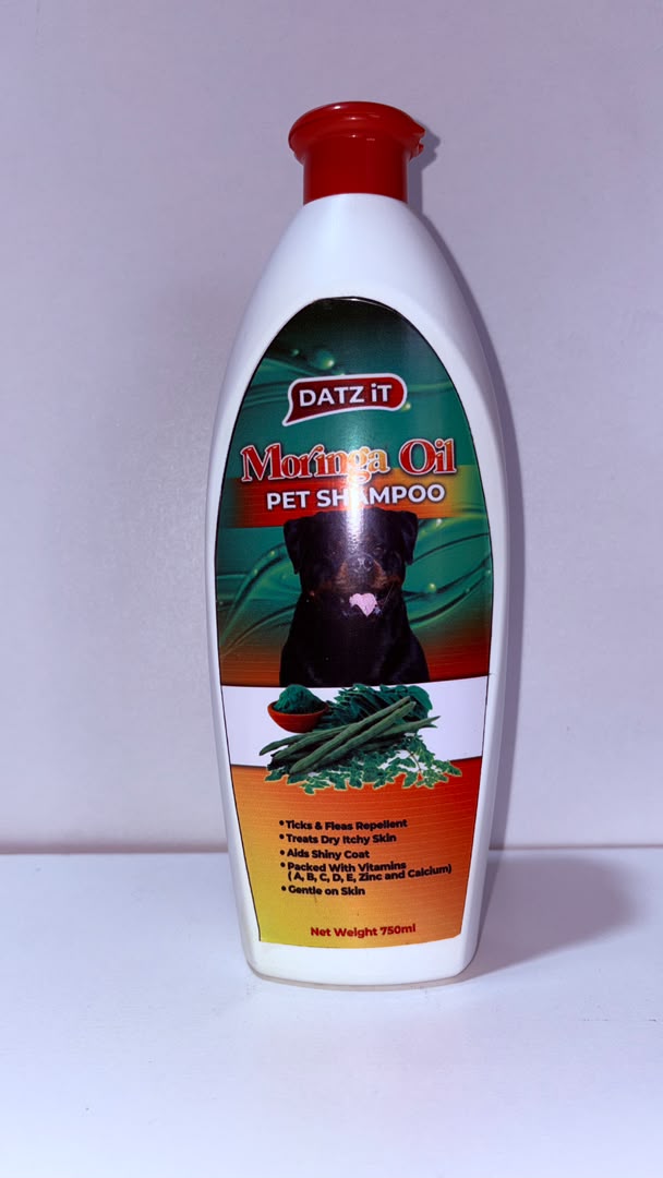 Datzit Moringa Oil Pet Shampoo – Nourishing Anti-Itch &amp; Flea Repellent Dog Shampoo (750ml)