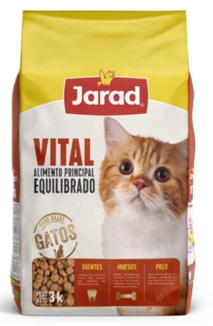 Jarad Vital Complete &amp; Balanced Dry Cat Food – Adult Cat Formula (3kg)