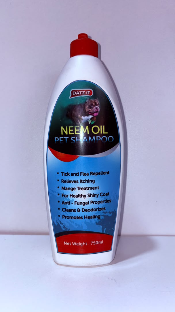 Datzit Neem Oil Pet Shampoo – Anti-Fungal, Anti-Itch &amp; Flea Repellent Dog Shampoo (750ml)