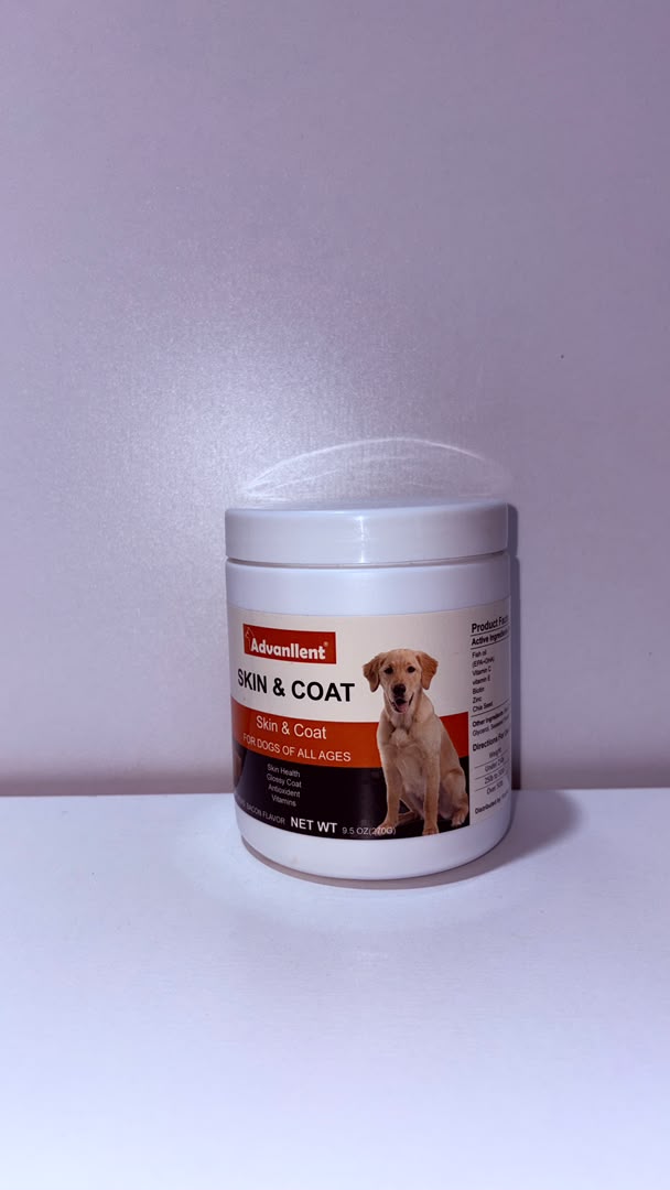 Advanllent Skin &amp; Coat Soft Chews for Dogs of All Ages.
